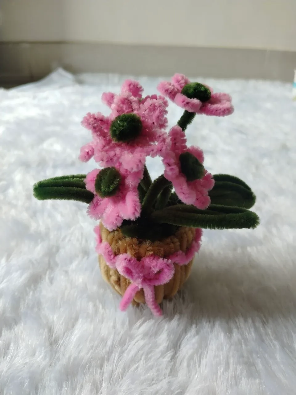 Baby Pink Flower Pot