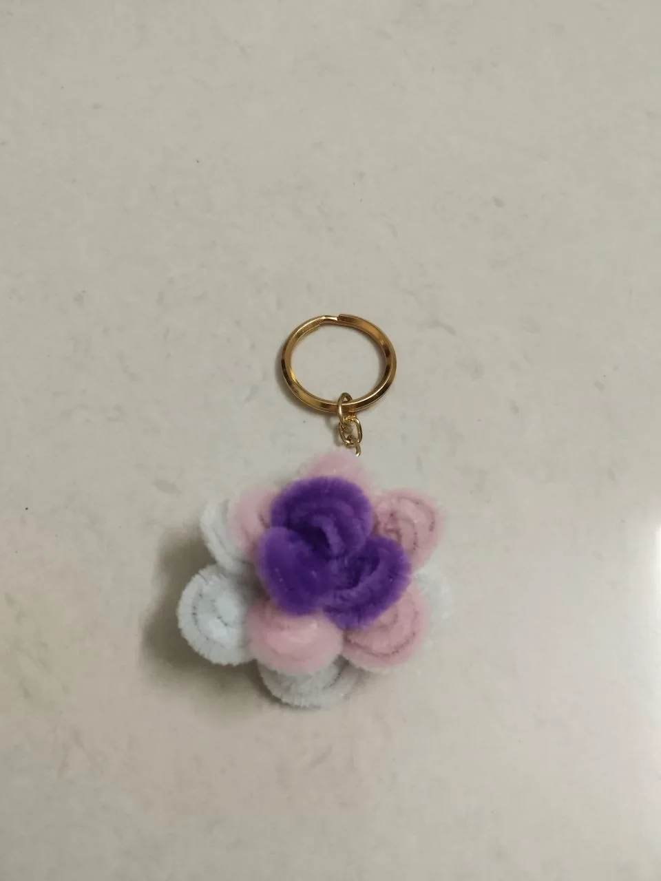 Flower handmade keychain