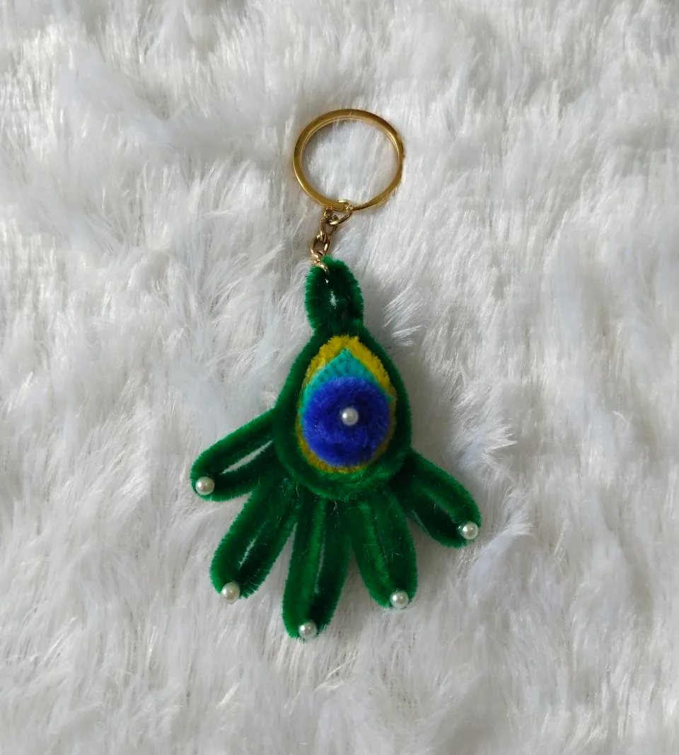 Peacock Keychain