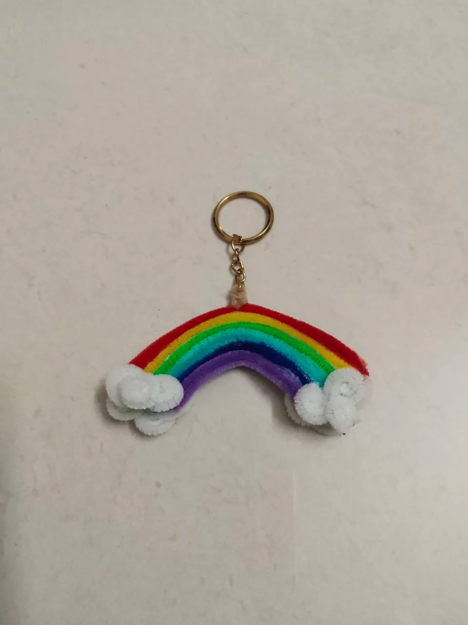 Rainbow handmade keychain