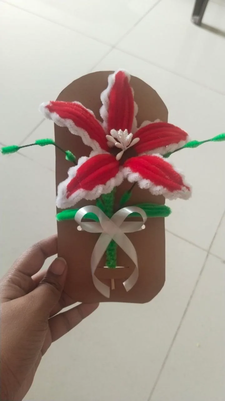 Red Flower Card