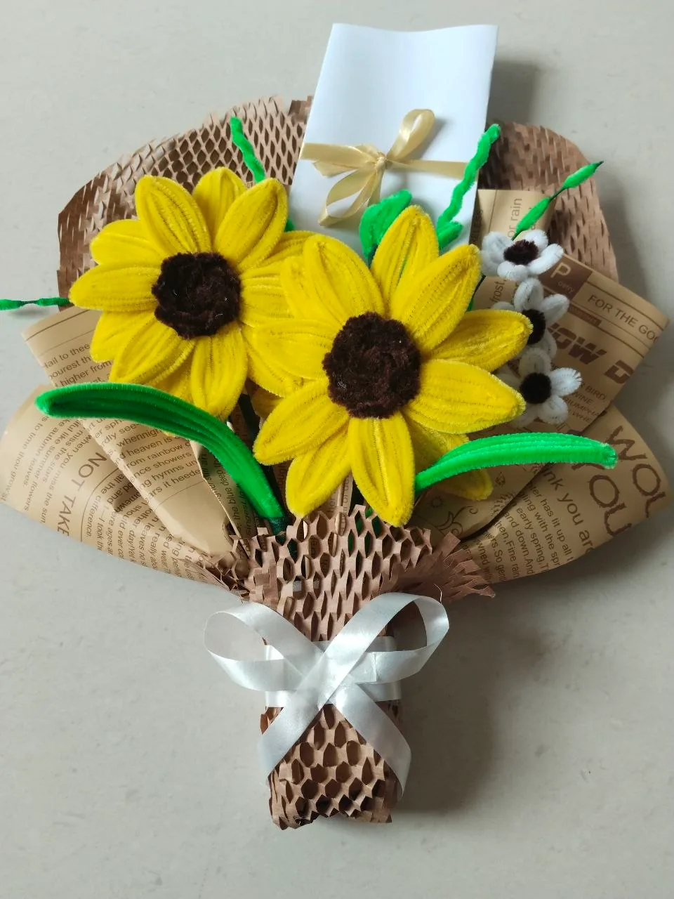 Mini Sunflower Bouquet in Yellow & Brown